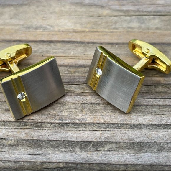 Men Jewelry Cuff Links Gold Tone Fashion Jewelry Dress Shirt Studd Cufflinks New - Picture 9 of 9